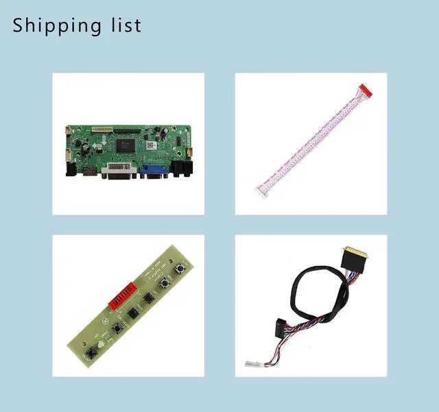 Alt view image 2 of 5 - HDMI VGA DVI LVDs Controller Board 40Pin for 15.6" 1366x768 LP156WH2 LP156WH3 LP156WH4 TL B156XW02 N156B6-L0b LCD Screen