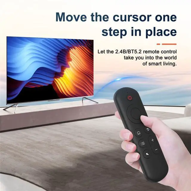 Alt view image 3 of 5 - LUVI Air Mouse Remote Control Mouse Wireless Mini Keyboard 2.4G & BT5.2 Motion Sensing Backlit Rechargeable Compatible with Android TV Box/PC/Smart TV/Projector/All-in-one PC/MAC Black
