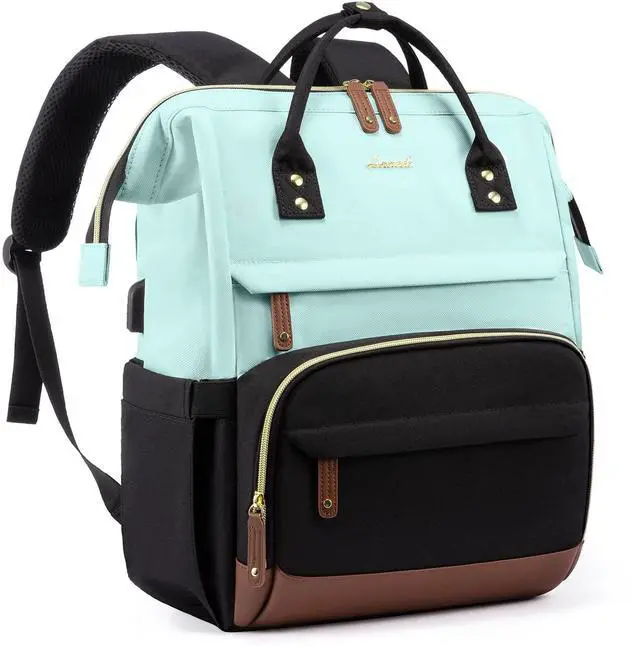 Main image of LOVEVOOK Laptop Backpack for Women, 17 Inch Work Business Backpacks Purse With Large Capacity, Waterproof Nurse Bag College Bookbag for School, Waterproof Casual Daypack for Travel