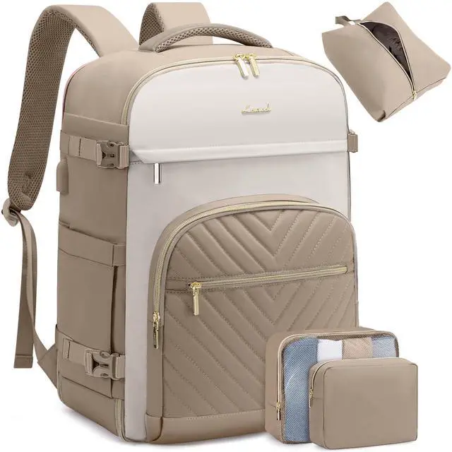 Main image of LOVEVOOK Travel Backpack for Women,50L Carry On Backpack for Airplanes,18 Inch Laptop Personal Item Travel Bag,TSA Approved Carry On Luggage,Waterproof Weekender Business Hiking Bag