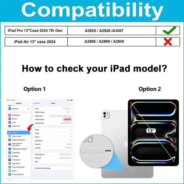 Alt view image 2 of 5 - Case for iPad Pro-13 Inch 7th Generation 2024: Military Grade Cover for iPad Pro-13 (M4) W/Screen Protector - Stand - Handle - Shoulder Strap - Pencil Holder- Orange