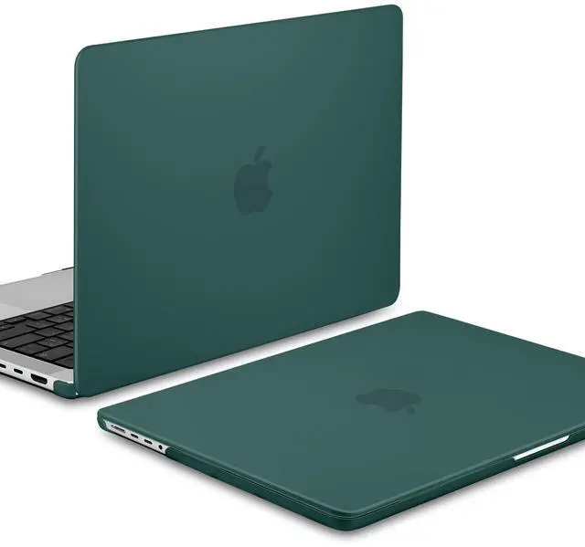 Alt view image 3 of 5 - MEEgoodo for M4 MacBook Pro 16 inch Case 2024 2023 2021 (Fit Model A3403/A3186/A2991/A2780/A2485) M3 M2 M1 Pro/Max with Touch ID, Laptop Hard Shell Case with Keyboard & Webcam Cover, Matte Teal