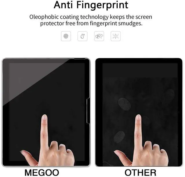 Alt view image 3 of 5 - Megoo [2 Pack] Screen Protector for Surface Book 3/2/1 (13.5 Inch),Tempered Glass/Easy Installation/Scratch resistant, Compatible with Microsoft Surface Pen