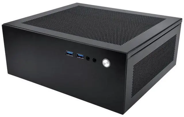 Main image of Mini PC Case 4.3L HTPC Chassis 2X USB 3.0 Fits Flex Power Supply ITX Motherboard