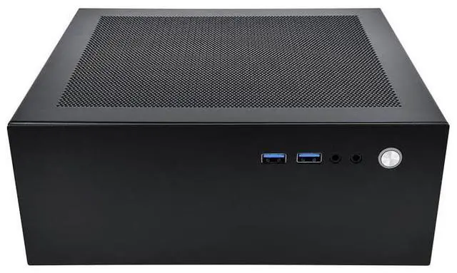 Alt view image 2 of 5 - Mini PC Case 4.3L HTPC Chassis 2X USB 3.0 Fits Flex Power Supply ITX Motherboard