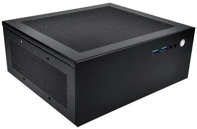Alt view image 5 of 5 - Mini PC Case 4.3L HTPC Chassis 2X USB 3.0 Fits Flex Power Supply ITX Motherboard