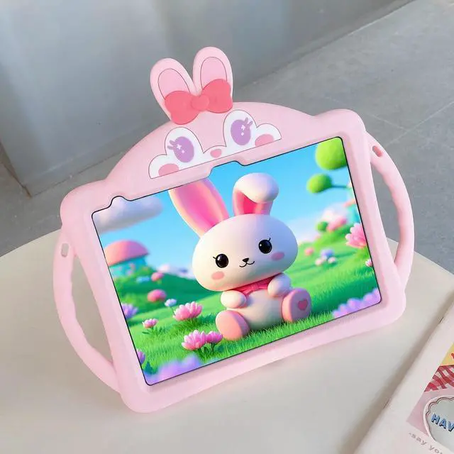 Alt view image 3 of 5 - Paorixln for iPad 6th/ 5th Generation Cases, iPad 9.7inch 2018/2017 Case for Kids Girls with Kickstand Strap Wallet, Soft Protective Tablet Cover for iPad Air 2nd Generation, iPad Pro 2016 (Pink)