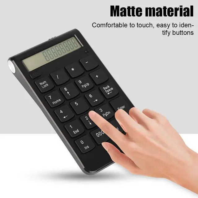 Alt view image 2 of 5 - USB Numeric Keypad Mini Number Pad 2.4G Keypad 29 Keys Number Keyboard with LCD Display for Laptop Desktop PC Pro