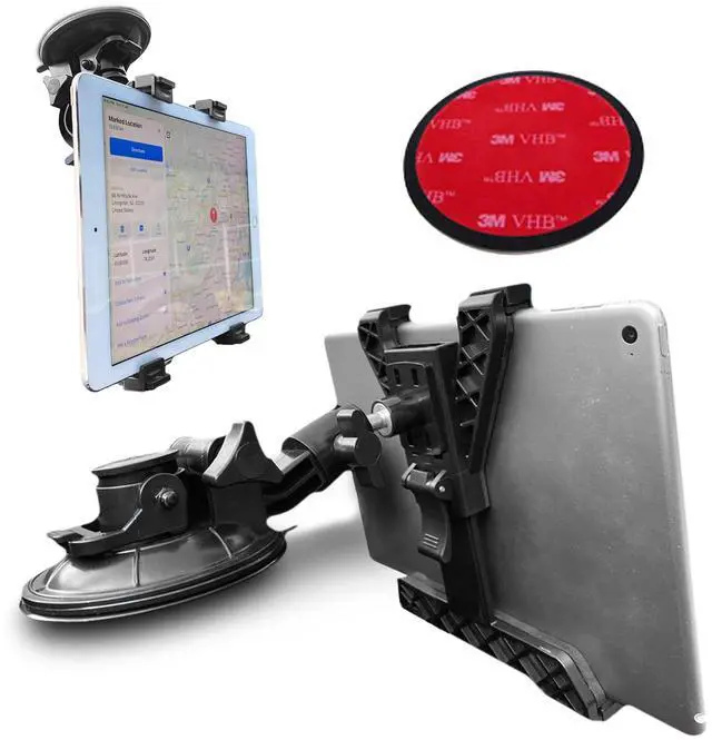 Main image of Randconcept 2-in-1 Car Tablet Holder Dashboard Windshield Cradle Strong Suction Cup Tablet Car Mount for iPad iPad Mini Samsung Galaxy Fits All 6" - 12.9" Tablets