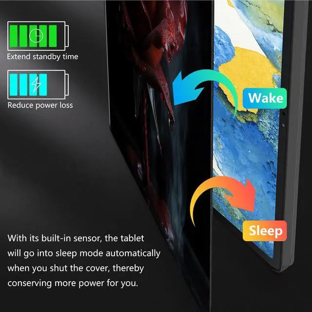 Alt view image 5 of 5 - for Microsoft Surface Pro 7/Pro 6/Pro 5/Pro 4 Case with Soft TPU Buffer, PU Leather Cover, 360deg Swivel Stand, Auto Wake/Sleep, Shockproof Cool for Surface Pro Case, Roses in The Rain