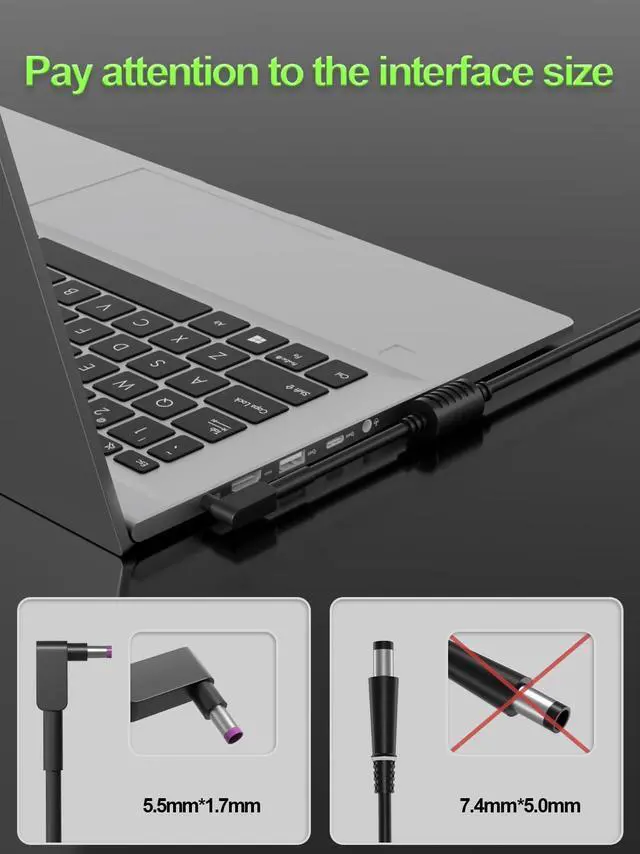 Alt view image 2 of 5 - PowerPortnerLink 135W Charger Compatible with Acer Nitro 5 7 V16 V15 V17 V14 AN515 AN517 AN715 N20C1 Aspire 7 VX 15 ConceptD Laptop C27 Z3 Z24 CA24I2 AIO Desktop AC Adapter