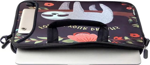 Alt view image 2 of 5 - RICHEN 17 inch Laptop Shoulder Bag Carrying Case with Handle Fits 15.6/16/17/17.3/17.4 inch Laptop Notebook (16-17.3 inch, Sloth)