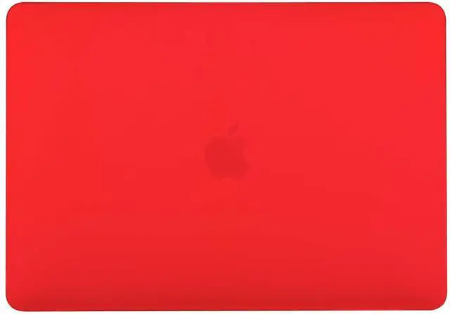 Alt view image 3 of 5 - Se7enline Compatible with MacBook Pro 13 inch Case 2024/2023/2022/2021/2020 Model M1/M2 A2338/A2251/A2289 Matte Laptop Hard Shell Cover with Sleeve Bag&Keyboard Skin&Screen Protector&Dust Plug,Red