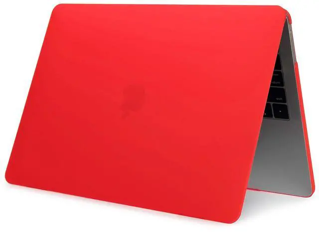 Alt view image 5 of 5 - Se7enline Compatible with MacBook Pro 13 inch Case 2024/2023/2022/2021/2020 Model M1/M2 A2338/A2251/A2289 Matte Laptop Hard Shell Cover with Sleeve Bag&Keyboard Skin&Screen Protector&Dust Plug,Red