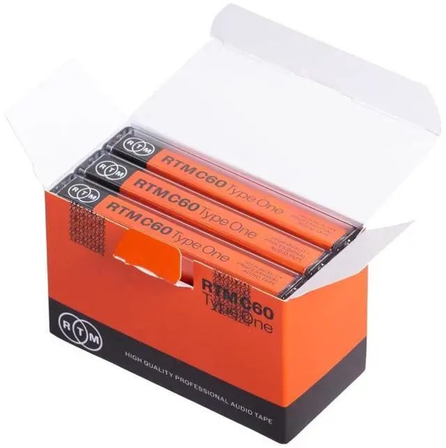Main image of RTM C60 | Type One 60 Minute Blank Music Cassettes | Ideal for Audio Recording | Studio Quality | Pack of 3 Cassettes