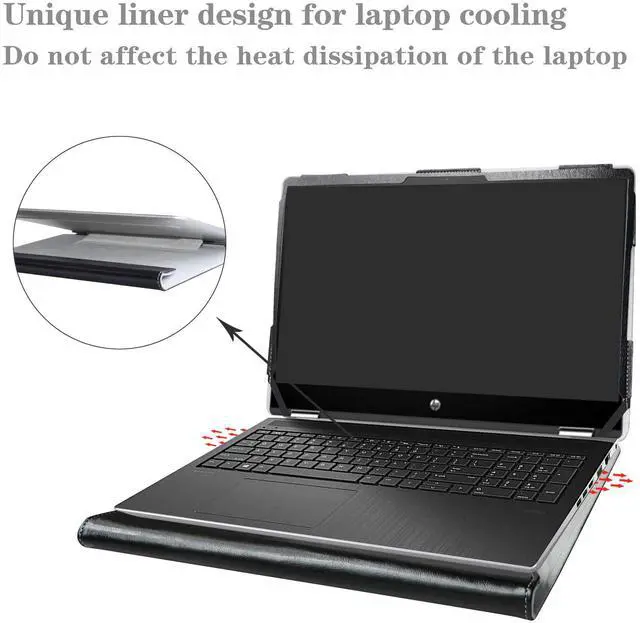 Alt view image 5 of 5 - Protective Case Cover for HP Pavilion x360 15 15-dq0077nr 15-dq0081nr 15-dq0953cl and OMEN Gaming 15-ek0023dx 15-en0023dx Laptops