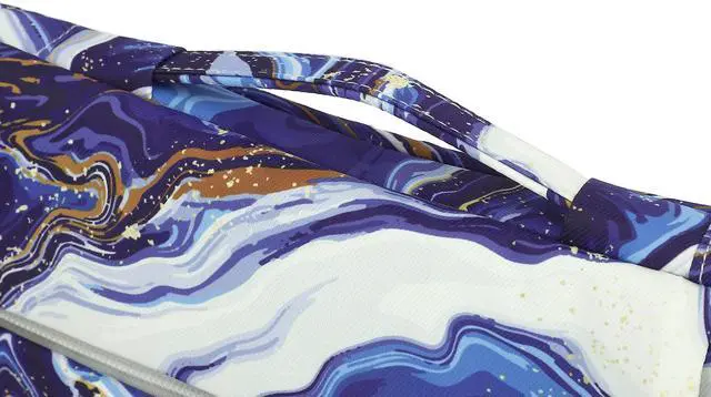 Alt view image 5 of 5 - SANFAN 360deg Protective 3 Pockets Laptop Sleeve Case Bag with Handle for MacBook Air 15 inch,MacBook Pro 16 inch and 15.6 inch Screen Laptop (Blue Marble)