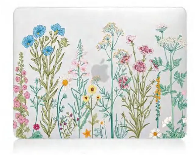 Alt view image 3 of 5 - Se7enline Compatible with MacBook 15 inch Case Model A1707 A1990 for 2019 2018 2017 2016 15-inch Macbook Pro Touch Bar Laptop Hard Shell Case&Keyboard Cover Skin&Touchpad Protector,Colorful Floret