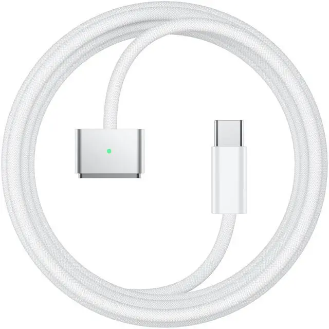 Main image of Stouchi USB-C to Magnetic 3 Cable (6.6ft), 140W Fast Charging for MacBook Air (15''/13'' M4 2025, M3 2024, M2 2023, M2 2022), Pro (16"/14" 2024/2023/2021) White
