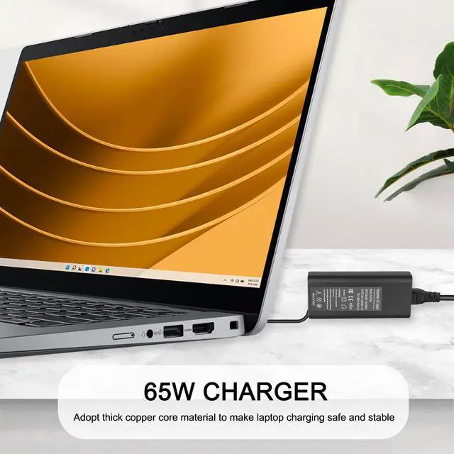 Alt view image 3 of 5 - 65W 60W Charger Power Cord for Dell Pro 14 16 13 Plus PB13250 PB16250 PB14250 2 in1 Premium PA13250 PA14250 Rugged 14 13 RB14250 RA13250 P192G P191G P200G P199G