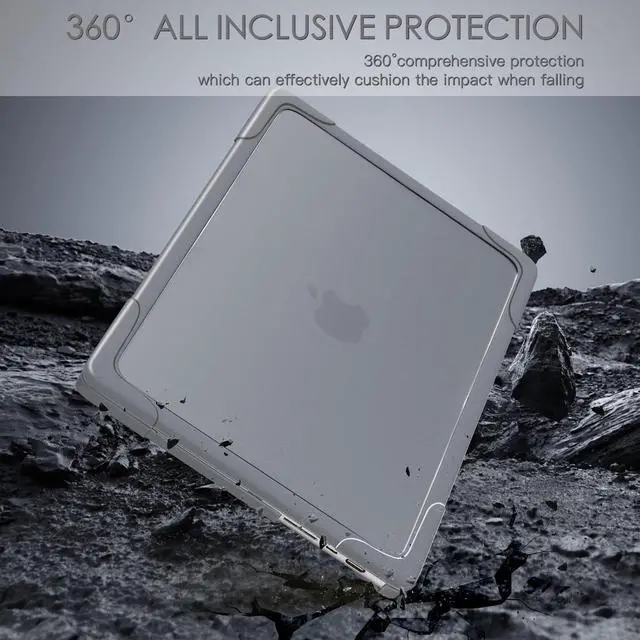 Alt view image 3 of 5 - Teryeefi [Durable] & [Heavy Duty] Foldable Kickstand Case for MacBook Pro 14 inch M4 M3 M2 M1 Pro Max Chip 2025 2024 2023 2021 Released, Shockproof Anti-Scratch and Anti-Fingerprint Hard Shell, Grey