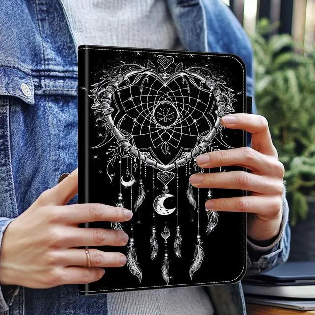 Alt view image 2 of 5 - smauncucn Case for Samsung Galaxy Tab S9 FE 5G 10.9 Inch/Tab S9 11 Inch 2023,Wallet PU Leather Folio Cover Multi-Angle Stand with Auto Wake/Sleep,Dream Catcher