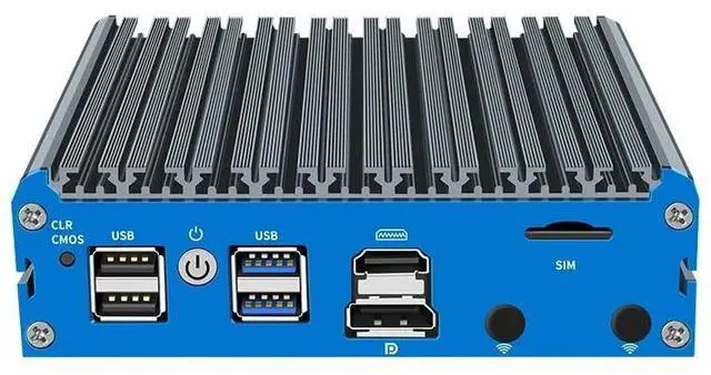 Alt view image 3 of 5 - Fanless Mini PC N100 with DDR5 M.2 Nvme 4*i226 2.5G LAN, 2*USB2.0, 2*USB3.0,HDMI,DP,SIM Card Slot,Mini Computer Support Dual Band WiFi for Industry Business,NO RAM NO SSD (NO RAM NO SSD)