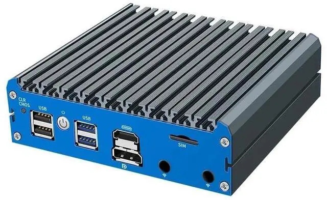 Alt view image 2 of 5 - Fanless Mini PC N100 with DDR5 M.2 Nvme 4*i226 2.5G LAN, 2*USB2.0, 2*USB3.0,HDMI,DP,SIM Card Slot,Mini Computer Support Dual Band WiFi for Industry Business,NO RAM NO SSD (NO RAM NO SSD)