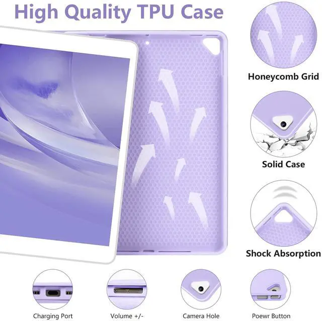 Alt view image 3 of 5 - TaIYanG Keyboard Case for iPad 9th/8th/7th Generation,Smart Keyboard Case for iPad 10.2 2021/2020/2019/ iPad Air 3rd Gen 2019/iPad Pro 10.5 2017 Case with Pencil Holder, Auto Wake/Sleep Function
