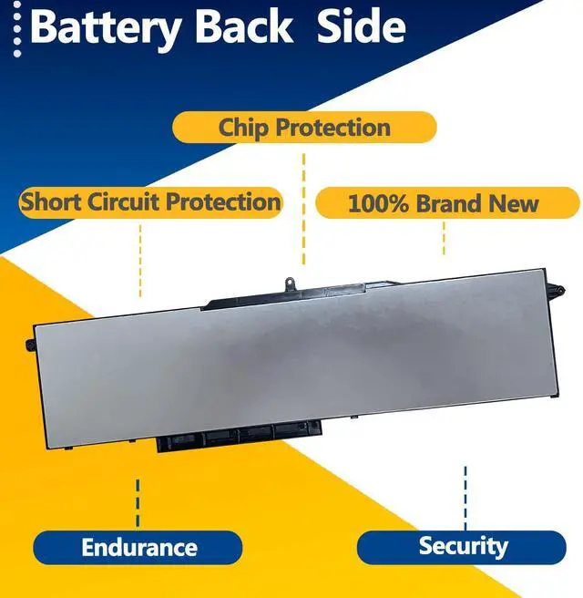 Alt view image 4 of 5 - TAVZENL 1FXDH 97Wh Battery Replacement for Dell Latitude 15 5501 5511 E5501 E5511 Series Precision 3551 3541 Series P80F P80F003 P80F004 Series D191G 1WJT0 01WJT0 1WJTO IFXDH CN-0D191G 11.4V 8071