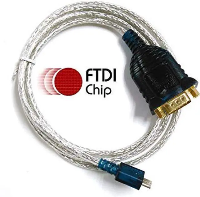 Main image of Usangreen 150cm Micro USB RS232 Cable to DB9 Male Full Pinout Compatible with UC232 US232 Serial Cable for Server, Personal Computer, Industrial Equipment