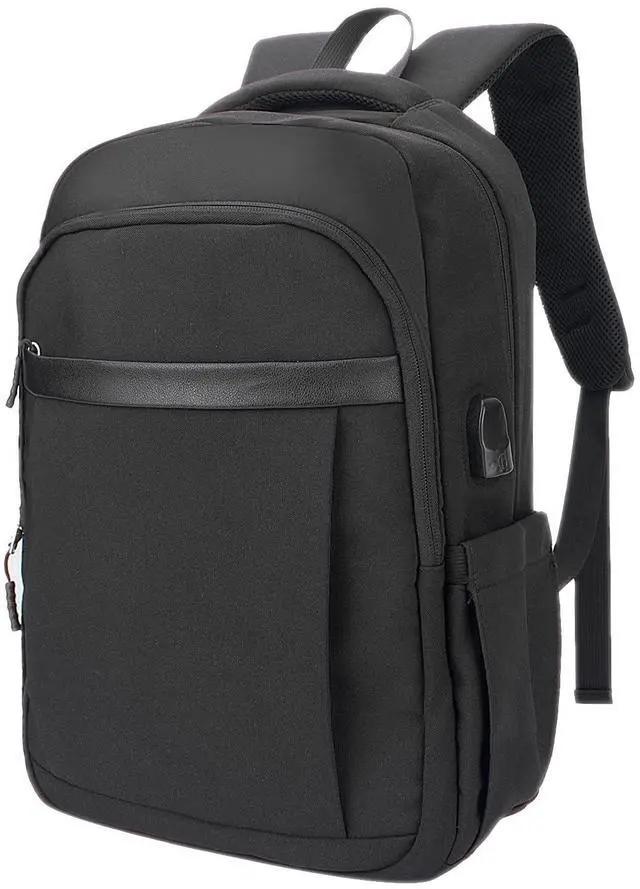 Main image of Veridina Laptop Backpack For Men Women Casual Lightweight Travel Rucksack Business 15 Inch Computer Bag With USB Charging Port For Work Daily Travelk,Black