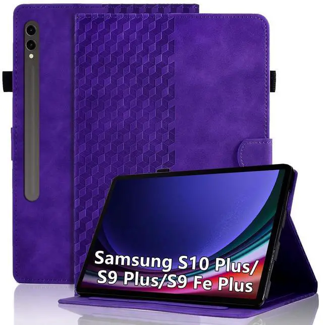 Main image of Varohix Case for Samsung Galaxy Tab S10+ Plus 2024 / S9 FE+ Plus/ S9+ Plus 12.4 Inch 2023 Magnetic Multi-Angle Leather Folio Stand Shell Folio with Card Holder Galaxy Tab S9+/S9 FE+ - Purple