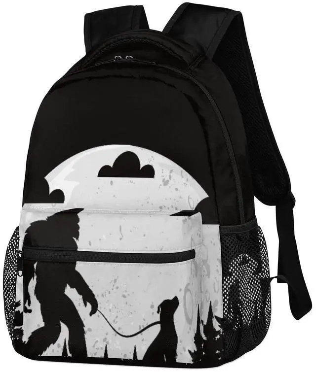 Alt view image 4 of 5 - TropicalLife Bigfoot Kids Backpack for Boys, Sasquatch Cool Sturdy Elementary Middle Bookbags Casual Travel Back Pack