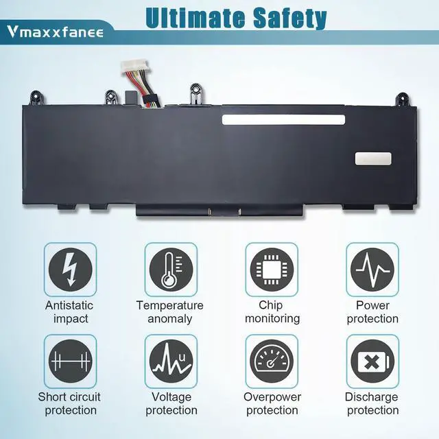 Alt view image 4 of 5 - 51.3Wh WP03XL Laptop Battery Replacement for HP EliteBook x360 1040 G9 G10 EliteBook 830 835 840 845 860 865 G9 835 840 845 860 865 G10 Series M73466-005 M64305-421 L78555-005 HSTNN-LB8W HSTNN-OB2J