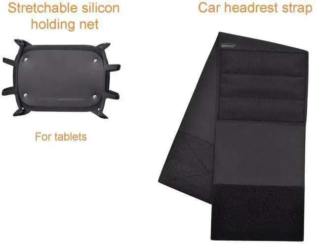 Alt view image 3 of 5 - WANPOOL Car Headrest Holder Car Headrest Mount Silicon Holder for 7-10 Inch Fire Tablets