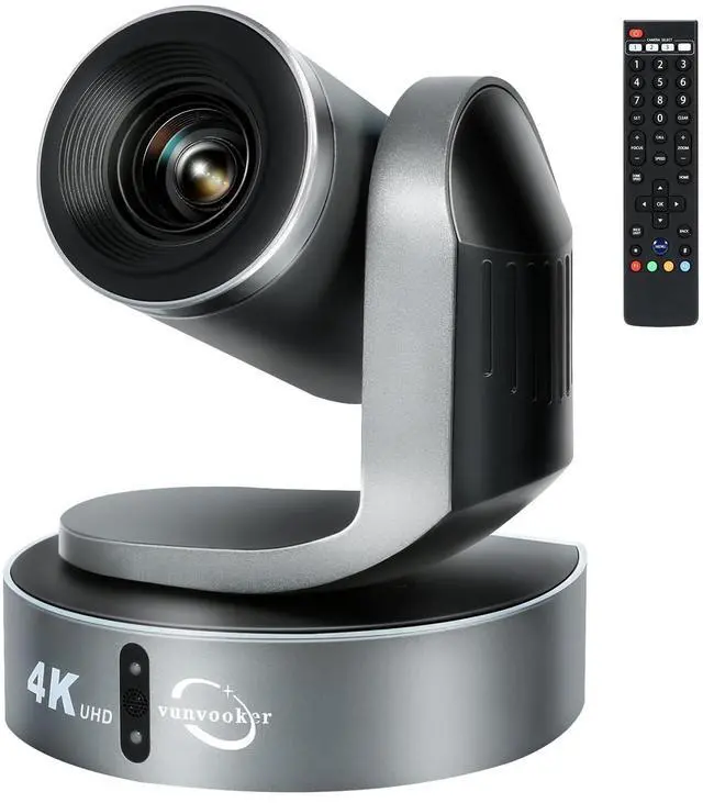 Main image of Vunvooker 4K Conference Room Camera,PTZ Camera 20X Optical Zoom with IP/USB3.0/HDMI/RS232/RS485 for IP Live Streaming Video Conference and Church Education