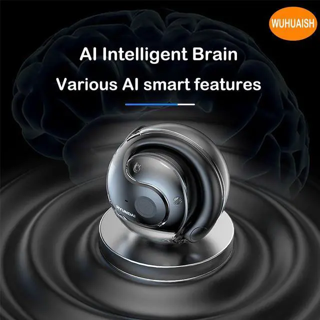 Alt view image 3 of 5 - AI Real-time Language Translation Headset, with a Variety of Powerful AI Functions, Supports Real-time Translation in Various Languages to Enhance Your Business Working Experience. (01 Black)