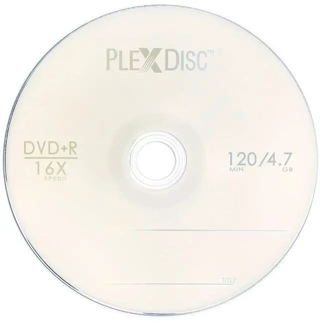 Alt view image 3 of 5 - PlexDisc DVD+R 4.7GB 16x Branded Recordable Media Disc - 100pk Cake Box (FFP) 63C-815-BX