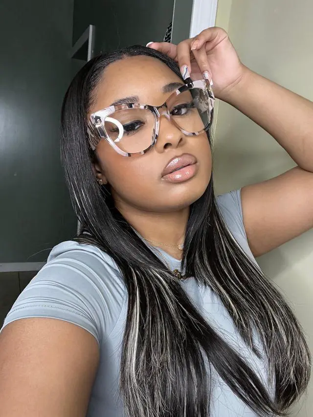 Alt view image 2 of 5 - VOOGLAM Oversize Cateye Blue Light Glasses for Women Anti Eyestrain Dry Eyes Computer Phone TV Eyewear Pattern Tortoise Elektra GJGP000256-11