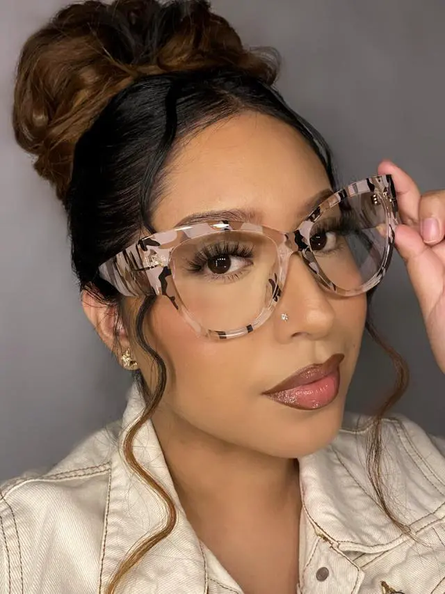 Alt view image 3 of 5 - VOOGLAM Oversize Cateye Blue Light Glasses for Women Anti Eyestrain Dry Eyes Computer Phone TV Eyewear Pattern Tortoise Elektra GJGP000256-11