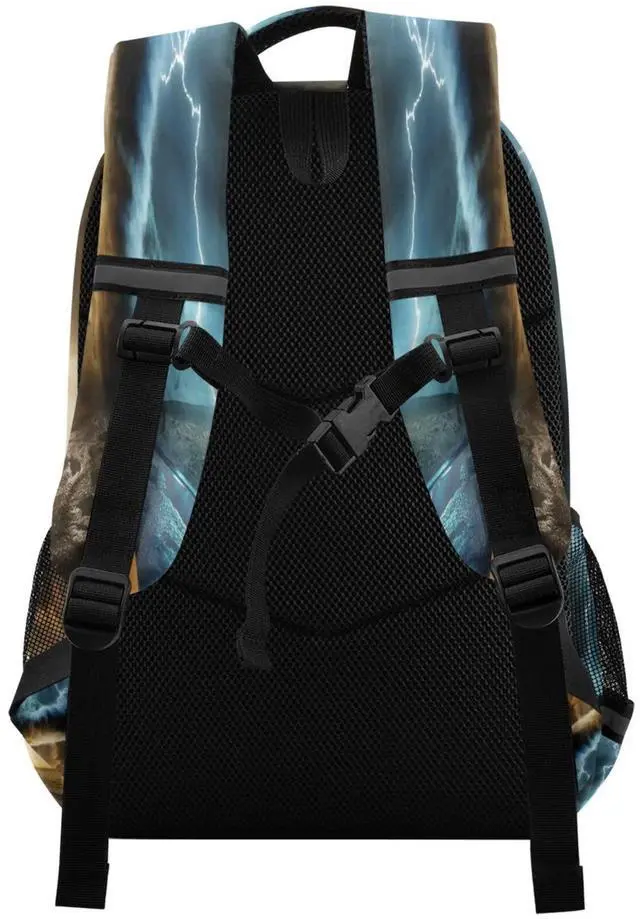 Alt view image 5 of 5 - Vozoza Powerful Tornado Backpack for Girls Kids Boys School Bookbags,Student Laptop Backpack Carrying Bag Casual Lightweight Travel Sports Day Packs