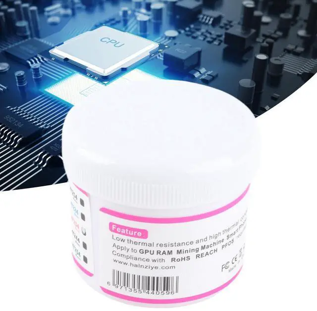 Alt view image 3 of 5 - Thermal Paste HY234 Thermal Compound Paste Thermal Conductivity 4.0W m k Compound Silicone Grease for CPU Heatsink (100g)