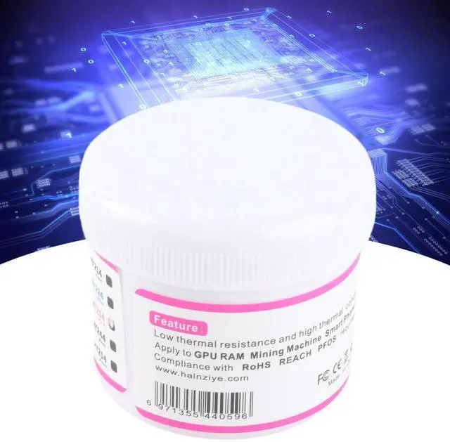 Alt view image 4 of 5 - Thermal Paste HY234 Thermal Compound Paste Thermal Conductivity 4.0W m k Compound Silicone Grease for CPU Heatsink (100g)