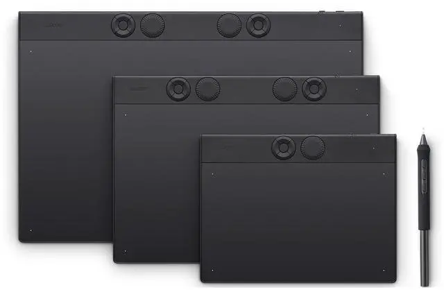 Alt view image 3 of 5 - Wacom Intuos Pro Large Bluetooth Professional Graphic Drawing Tablet with Pro Pen 3, Compatible with Mac, Windows - 2025 Edition