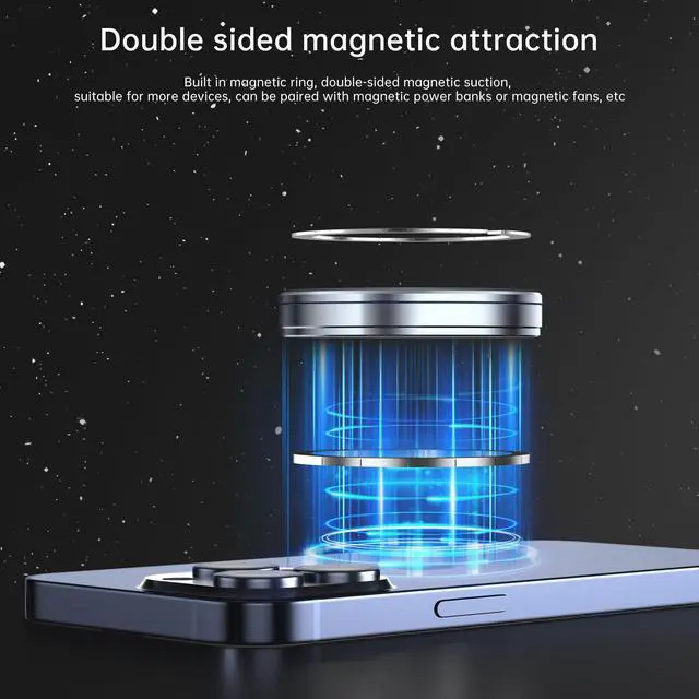 Alt view image 5 of 5 - Magnetic M.2 2230 NVME SSD Enclosure - Up to 4TB Storage, External Storage for iPhone 15/16 Pro Max, USB C 3.2 Gen2 10Gbps to NVMe Adapter, Aluminum External SSD Case for iPhone, MacBook, iPad