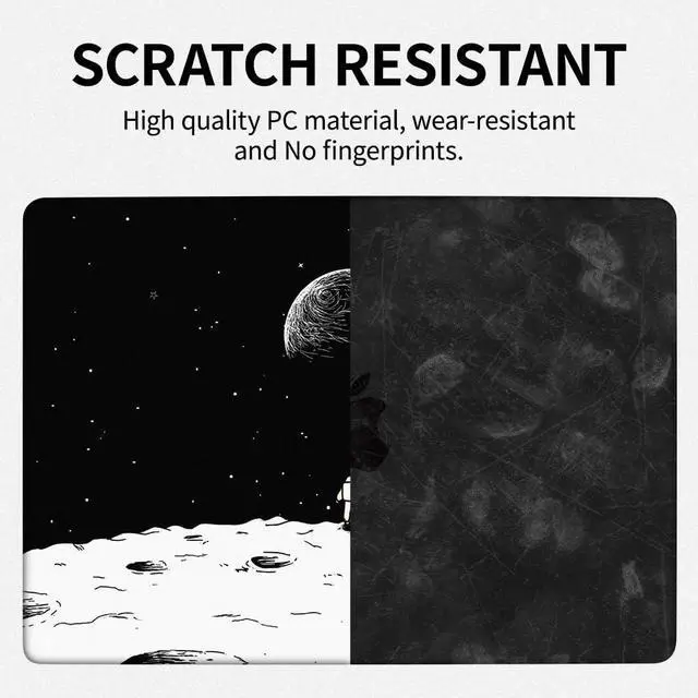 Alt view image 4 of 5 - Yiodelu Hard Shell Case for 2025 2024 2023 MacBook Air 15 M4/M3/M2 Chip (A3241 A3114 A2941) 15.3 inch Matte Plastic Protective Cover Lightweight, Durable(Astronauts Pattern)