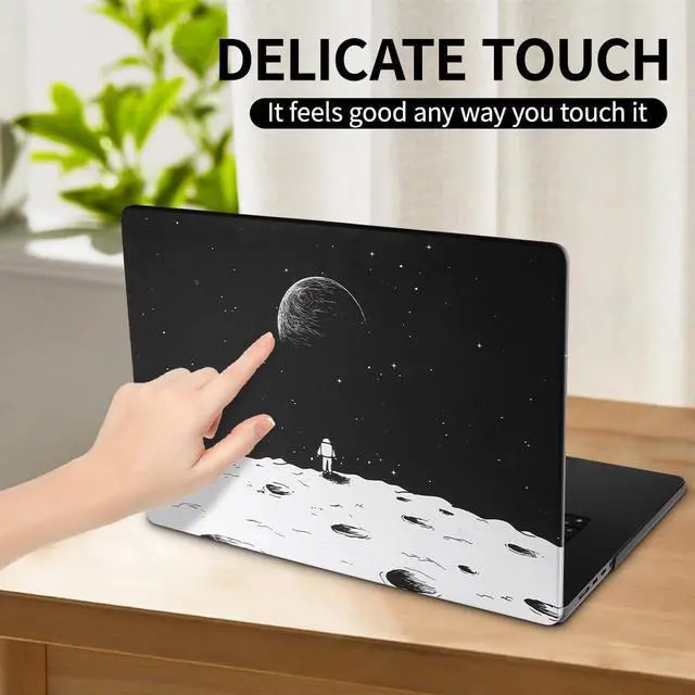 Alt view image 5 of 5 - Yiodelu Hard Shell Case for 2025 2024 2023 MacBook Air 15 M4/M3/M2 Chip (A3241 A3114 A2941) 15.3 inch Matte Plastic Protective Cover Lightweight, Durable(Astronauts Pattern)