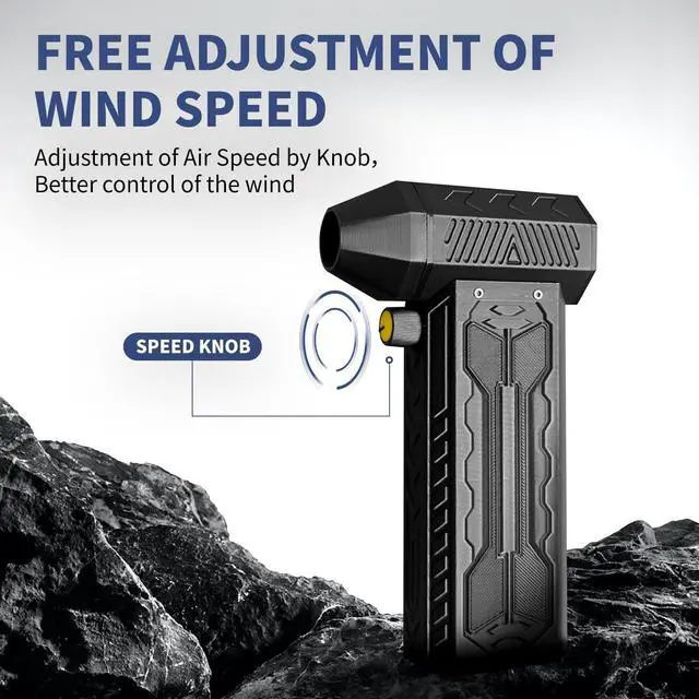 Alt view image 4 of 5 - XIEYIGMO Electric Air Duster, 13000RPM Rechargeable Air Duster with 10000mAh Battery, Cordless Compressed Air Duster for Electronics, PC, Keyboard, Laptop, Car Detailing  No Chemicals, No Refills