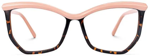 Alt view image 2 of 5 - Zeelool Stylish Oversized Geometric Blue Light Blocking Glasses for Women Men Tonka ZJGT945534-03 Tortoise